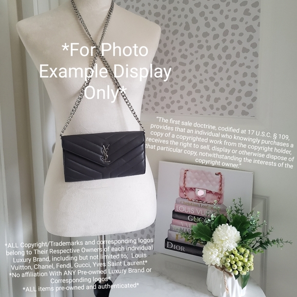 *SOLD* Authentic Pre-owned Yves Saint Laurent LouLou Flap Wallet - Picture 2 of 13